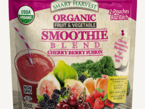 Smart Harvest Smoothie Blend Organic Cherry Berry Fusion 16oz (2 pack*8 oz) x 10pcs