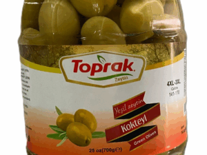 Toprak_Kokteyl Yesil Zeytin_Glass Jar_141/170_14.11 OZ (400gr) x 8pcs