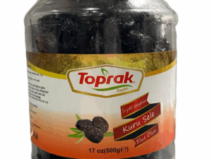 Toprak_Kuru Sele Siyah Zeytin_Glass Jar_351/410_17.6 OZ (500gr) x 8pcs