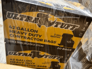 Ultra Tuff 42 Gallon Heavy Duty - Contractor Bag  20ct x 6pcs