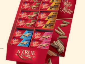 WAFER MASTER MIX STAND - TOTAL 72CT (36 haz,12straw,12 choc,12 crepe) x 1pcs