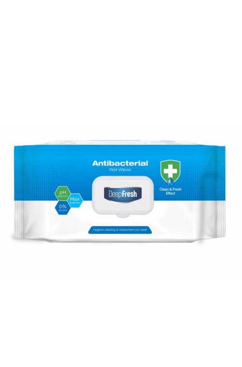 DEEPFRESH ANTIBACTERIAL WET WIPES || 24pcs X 100CT