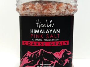 Himalayan Pink Salt Fine Coarse Plastic Jar 2KG X 4pcs