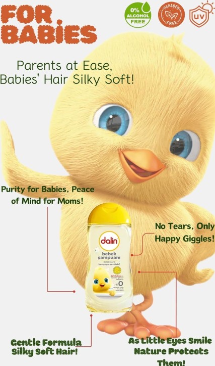 Dalin Baby Shampoo 6.7FL.OZ. (200ML)  x 18 pcs