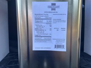 EVOO-Extra Virgin Olive Oil 18lt (4.75 Gallons)