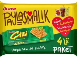 Ulker Cizi Plain Crackers 4 ct x 2.47 oz (70 g) x 12 pcs
