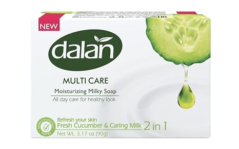 Dalan Bar Soap Fresh Cucumber 3 ct x 3.14 oz (90 g)  x 24 pcs