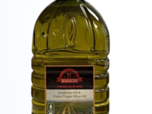 Rosolini Extra Virgin Olive Oil & Sunflower Oil Blend 101.4 fl oz (3 L) x 4 pcs (Kosher - U)